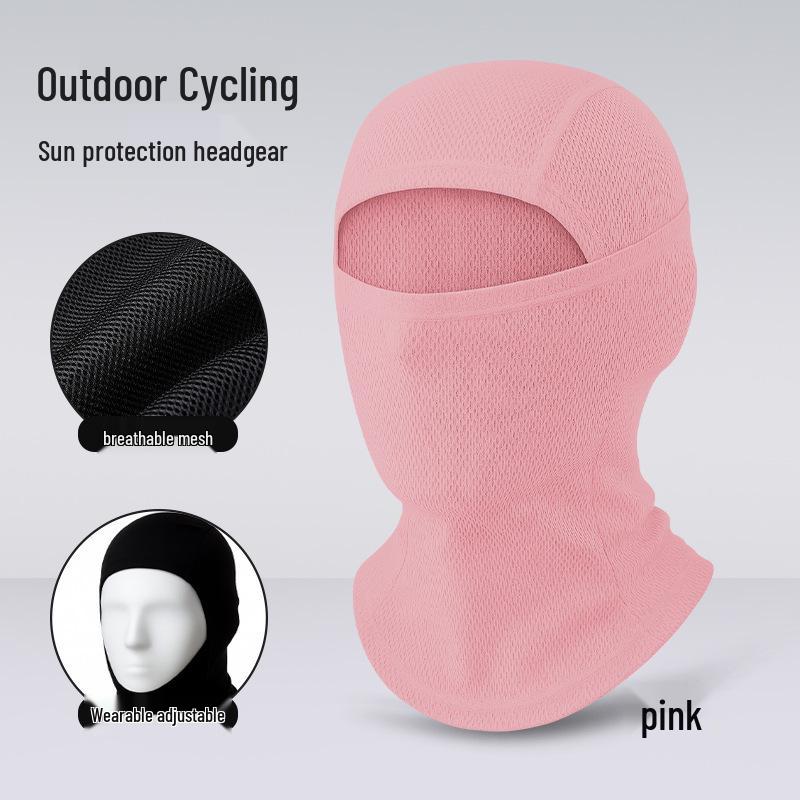 Quick-Dry Multifunctional Summer Cycling Face Mask: Breathable, Sun-Protective, Ice Silk Balaclava & Headband