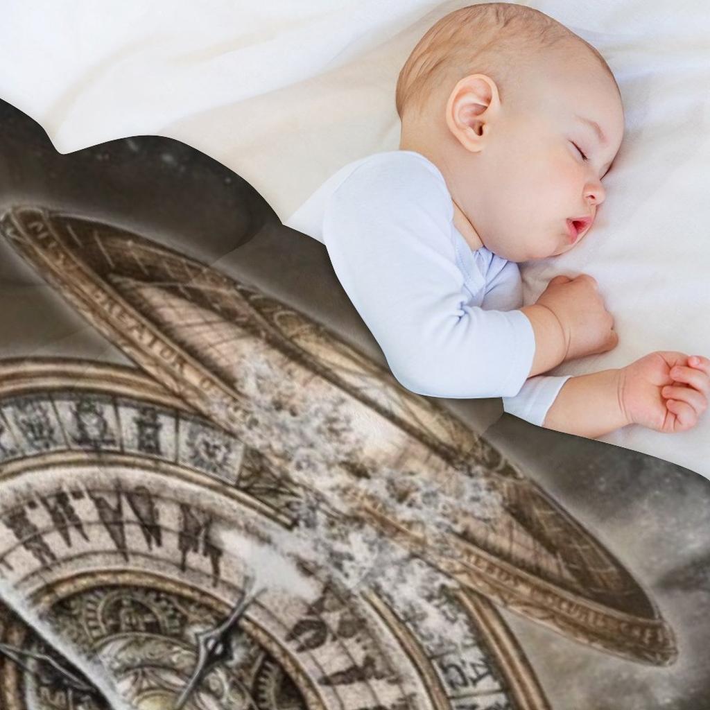 Golden Compass Knife and Glass Throw Blanket Luxury Brand Heavy Blankets Ands Furrys Blankets