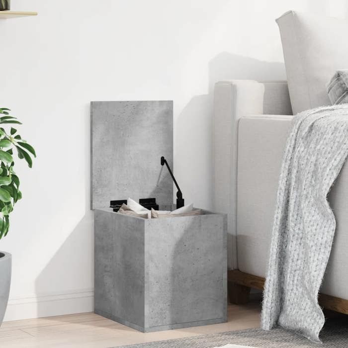 VidaXL Storage Box Concrete Grey 30x35x35 Cm Engineered Wood, Blanket Box, Storage Chest, Box of 840670