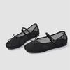 Summer Air Mesh Hollow out Women Ballet Flats Casual Soft Soles Bowknot Mary Janes Loafers Girls Walking Dance Shoes