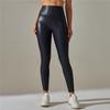 Leggings High Waist Yoga Sports Women Pants Elastic Pu Leather High
