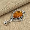 Honey Topaz Gemstone 925 Sterling Silver Jewelry Handmade Pendant Birthday's Gift