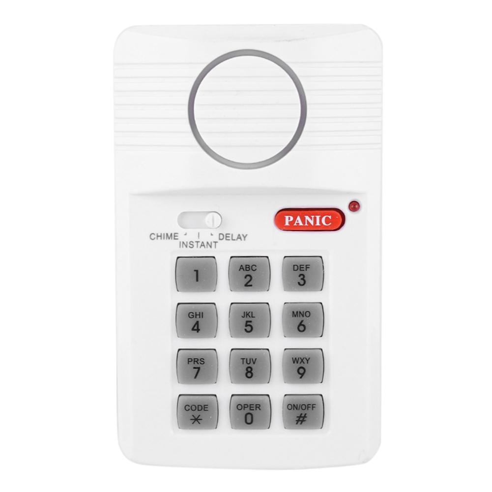 Sistema de alarme de porta com 3 configurações, teclado de segurança com botão de pânico para escritório doméstico