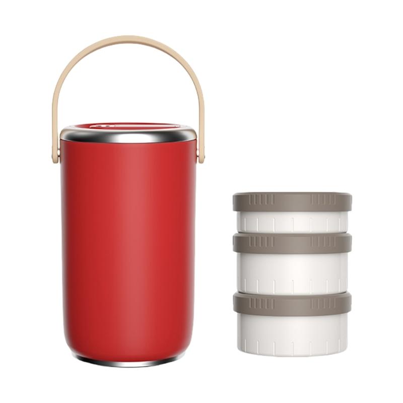 Stainless Steel Insulated Stackable Bentos Box Vacuum Insulation Lunch Box Leak Proof Food Container for Outdoor Use