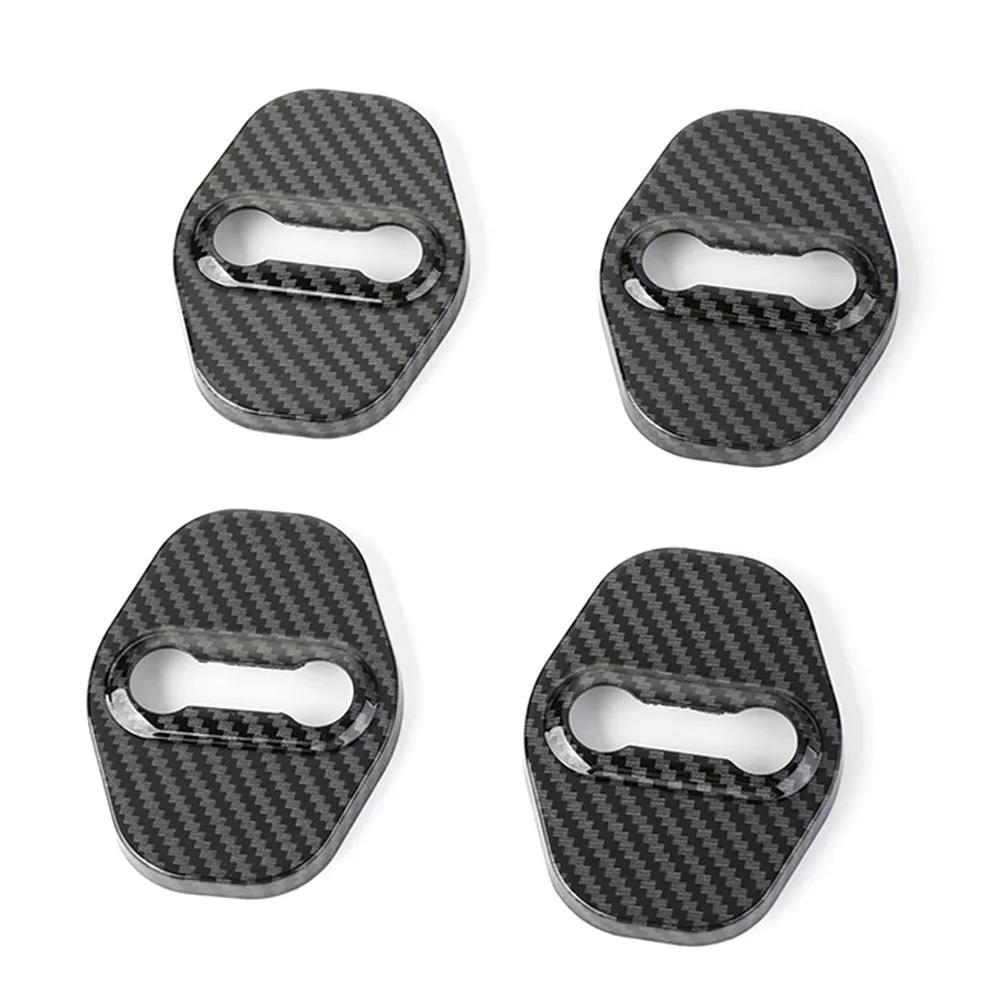 4Pcs Car Door Lock Buckle Cover Shock Absorber Pad Auto Door Anti-collision Pad for VW Volkswagen ID.3 ID.4 ID3 ID4 CROZZ ID6