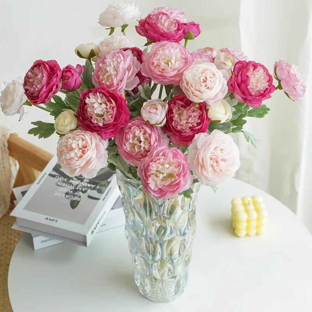 Bridal Bouquet Fake Flower Silk Flowers Artificial Bouquet  Home Decoration