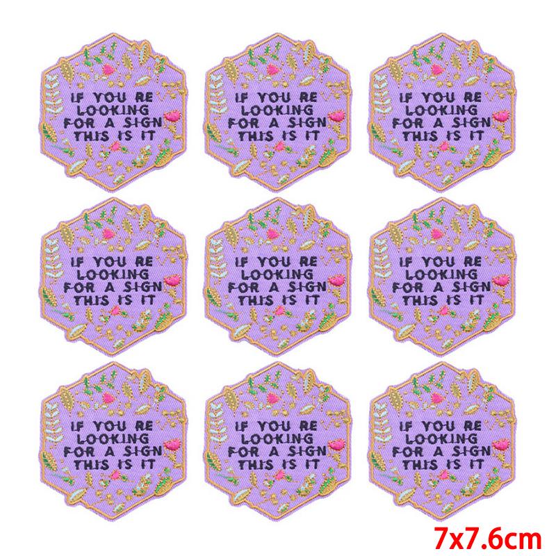 10 Pcs/lot Wholesale Embroidery Patch Iron On Patches For Clothing Patches On Clothes Jackets Decor Applique Sew Supplies