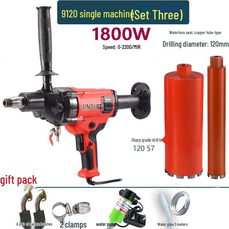 Jindu High Power Dual-Use Rhinestone & Concrete Drilling Machine with Hydraulic and Air Conditioning Features