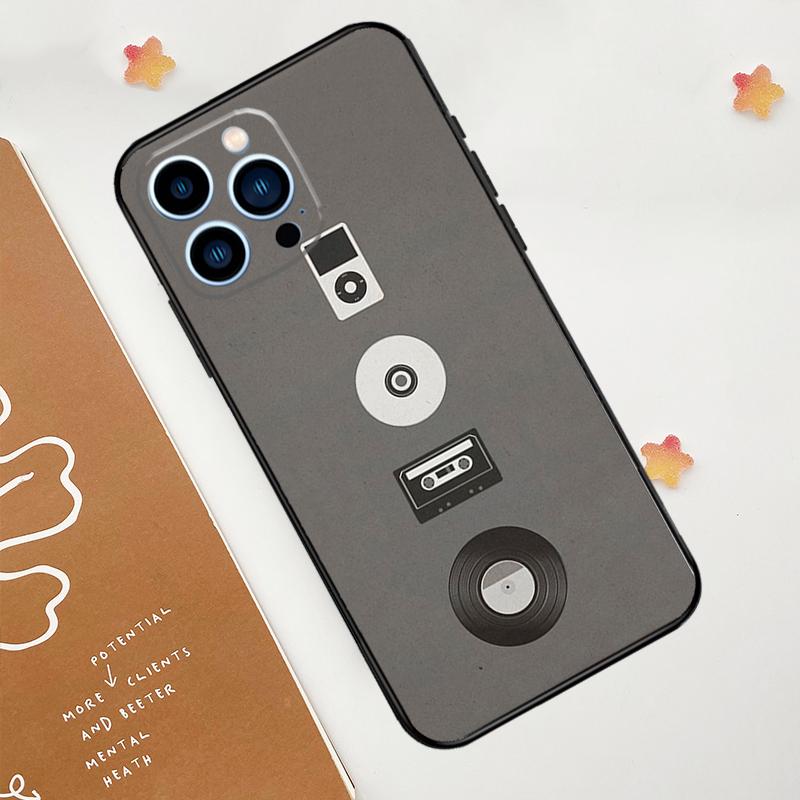 Minimalist Music Lover Phone Case For iPhone 17 Pro Max 14 13 12 11 15 16 Pro Max Mini 15 Plus 16e 17 Air Funda