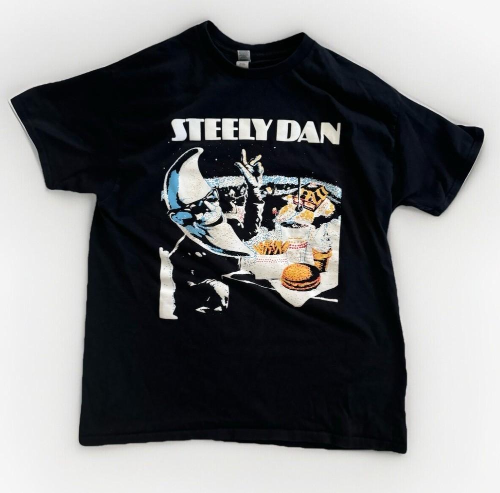 Редкий! Хлопковая черная футболка Steely Dan Унисекс Концертная S - 5XL DO701 Унисекс Футболка M