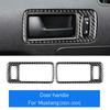 Real Soft Carbon Fiber Sticker For Ford Mustang 2005 2006 2007 2008 2009 Accessories Interior Trim Car Gear Shift Panel Cover