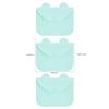 3 Pièces Sac de Rangement pour Masque Buccal Portable Anti-poussière Réutilisable Silicone Étui pour l'Extérieur(Rose )