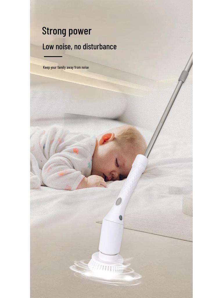 Telescopic Electric Rotating Elbow Cleaning Brush for Bathrooms
