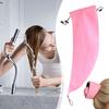 Waterproof Hair Sleeve Styled Hair Protection Quick Root Washing Shower Cap PVC Pool Travel Friendly Ponytail Long Hair Cover