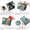 Bifold Genuine Short Wallet with Coin 18 Card Bill Large Double Button and Double Zipper Perfect for or as a Gift [F.ZH] Women's Wallet, Leather,