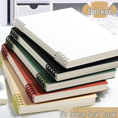 Caiet cu inele B5 Îngroșat A5 Retro - Valoare Ridicată, Design Simplu, Pagini Detașabile, Perfect pentru Studenți