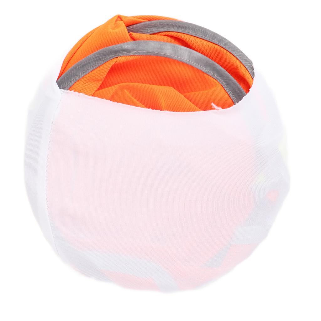 Hard Hat Sun Shade   High Visibility Full Brim Mesh Neck Sunshade with Reflective Stripe