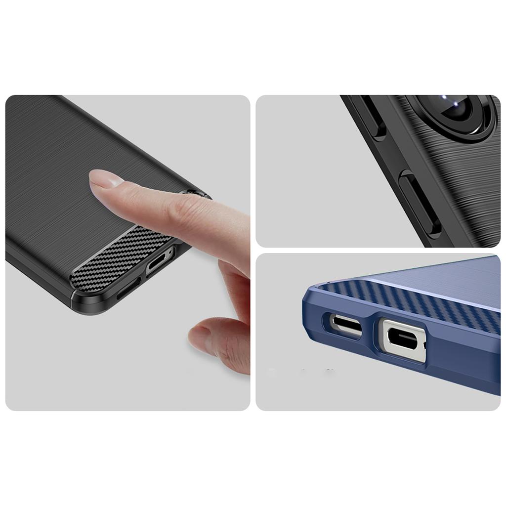 Etui Silikonowe Na Samsung Galaxy S25 Edge Carbon Case - Czarne