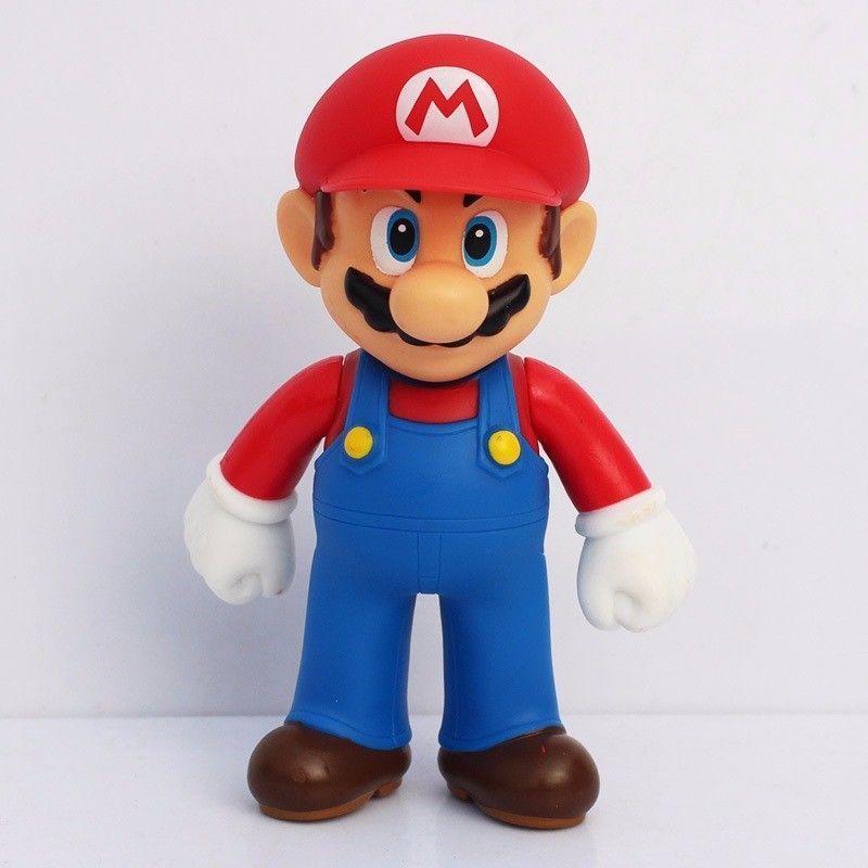 Super Mario Bros Luigi Bowser Prinzessin Peach Kunststoff-Actionfiguren Für Sammler Und Display-Enthusiasten
