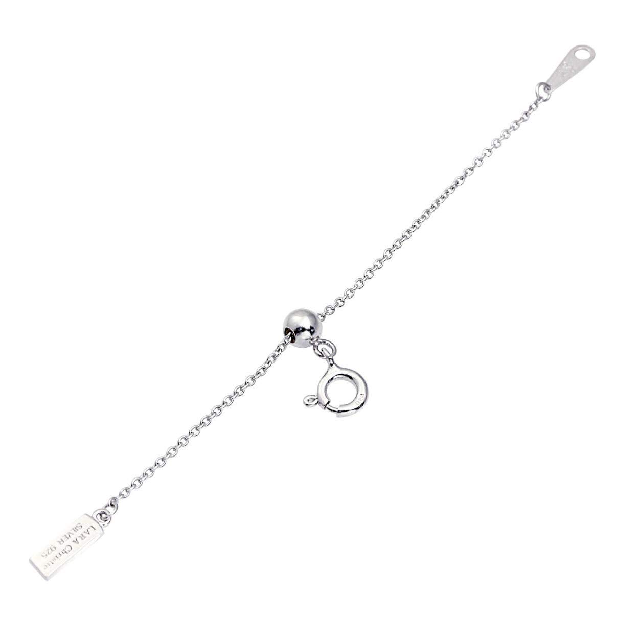 

Lala Christie Sliding Adjustable Chain, Azuki Pattern, 925 Sterling Silver, Approx. 1mm Wide, Up to 7cm Long (la03-0001-s)