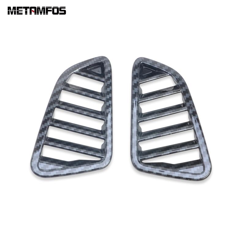 For Nissan Navara NP300 ST 2015-2024 2025 Carbon Fiber Front Air Condition Vent Outlet Cover Trim Inner Accessories Car Styling