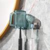 Drill-Free Wall-Mounted Toothbrush & Mouthwash Cup Holder Set