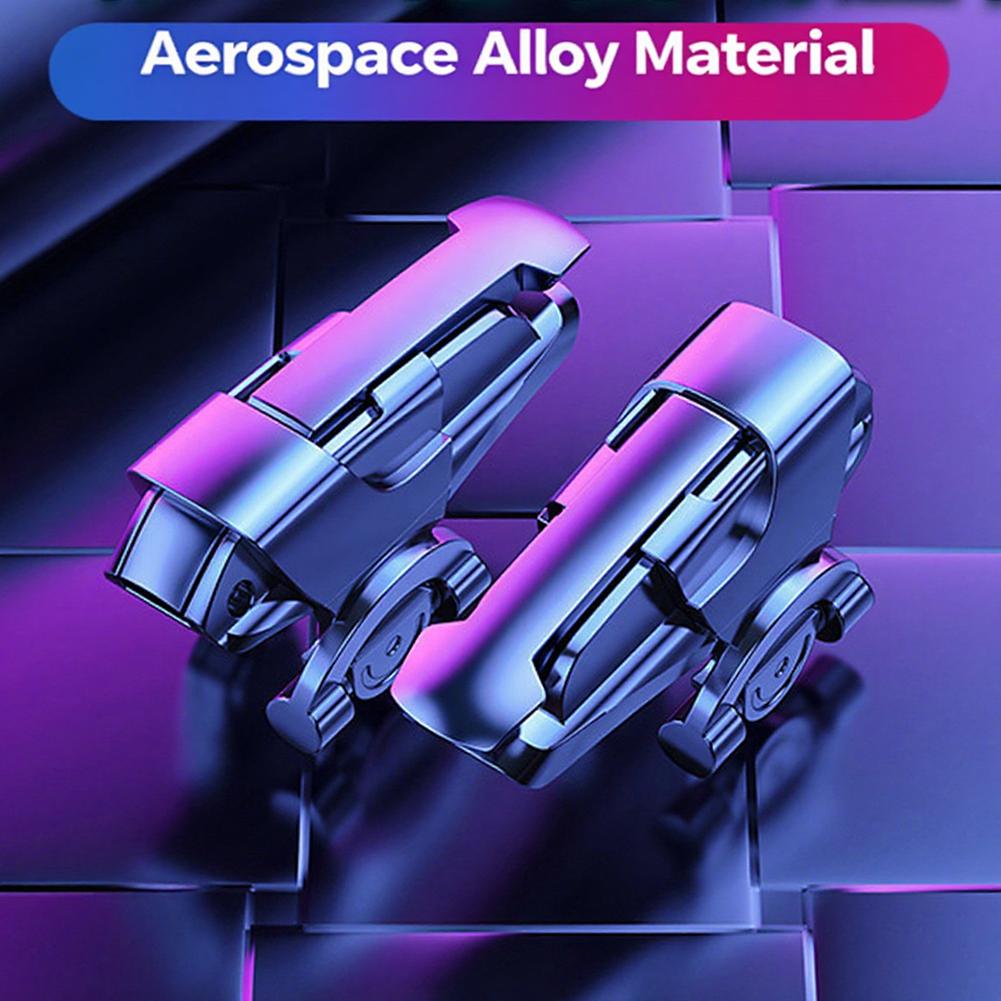 1Pair Mobile Game Triggers Stimulus Battlefield Gen 2/3 Controller Metal Shooting Buttons for Phone Gaming