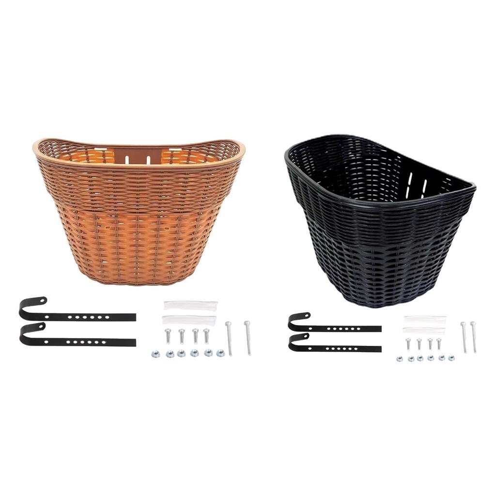 Bicycle Front Basket Large Capacity Universal Pannier Bike Front Basket for Camping Grocery Shopping Cycling Picnic Men Women
