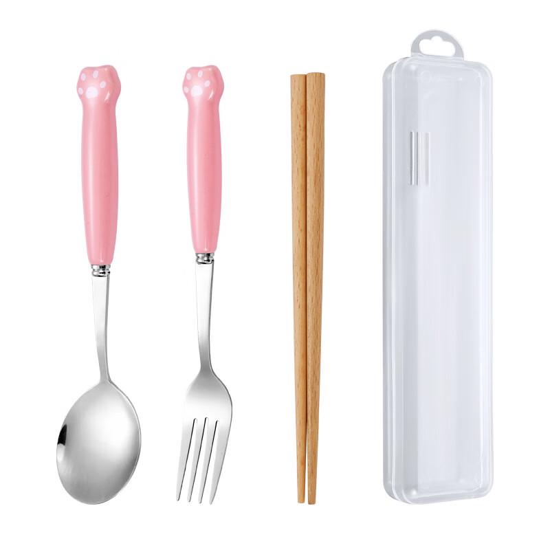 ZISIZ Children s Portable Ceramic Cutlery Set