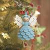 Crochet Angel Ornaments Handmade Reusable Fade Resistant Yarn Decorations Angel Ornament Crochet Kit For Men Women Child Boy