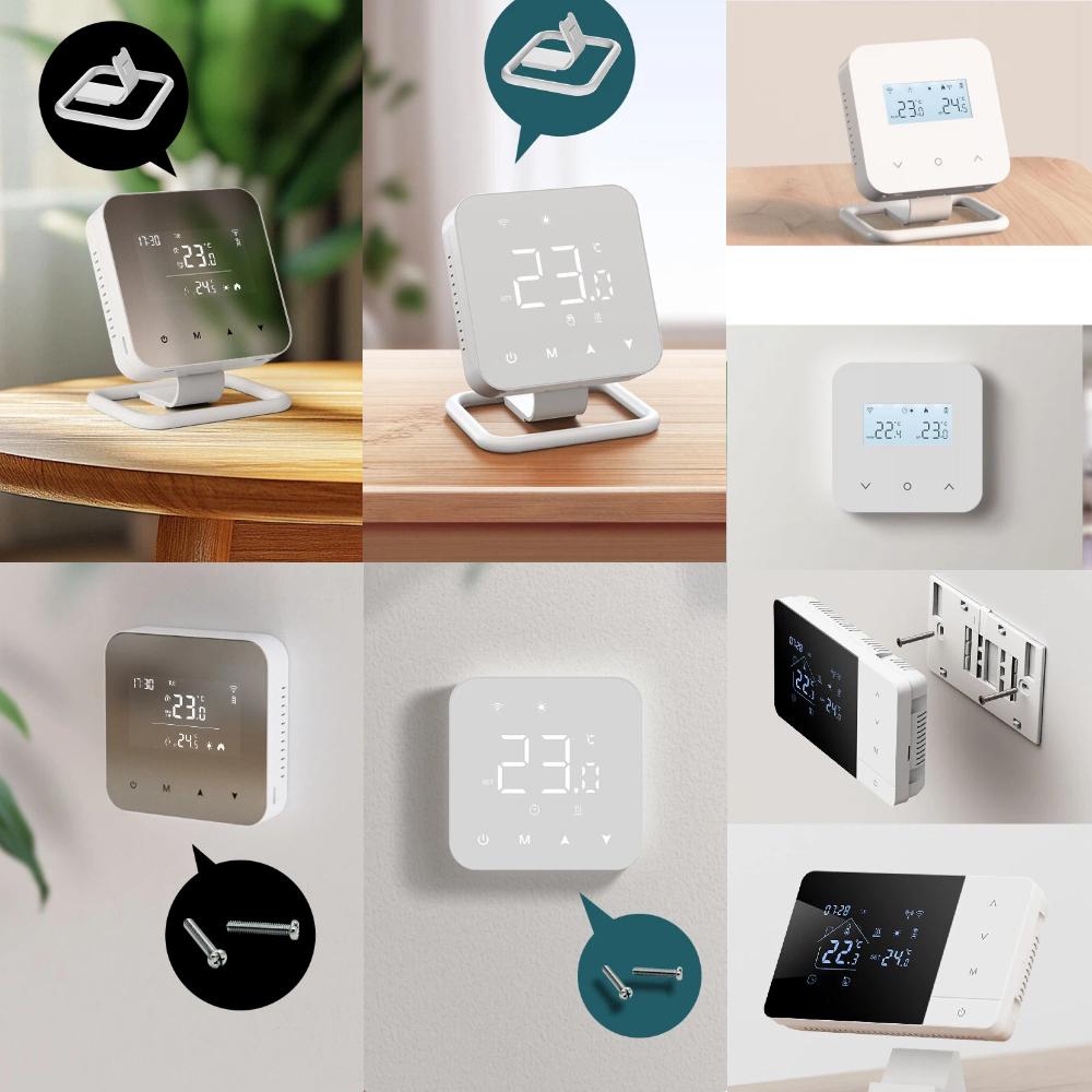 Beok Wireless Hub Controller for Gas Boiler  Zone Heating Water floor Heating System 8-Channel Thermostat for Actuator Pump