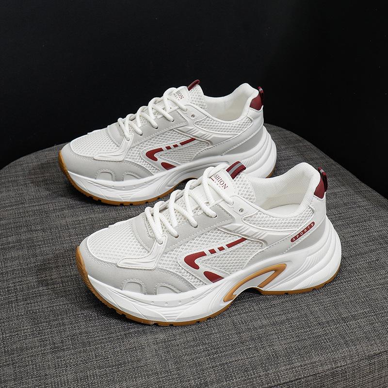 

ins корейская версия новой папиной обуви для девочек 2025 весна студент бег спортивная толстая подошва высота повседневная уличная съемка 6339 41