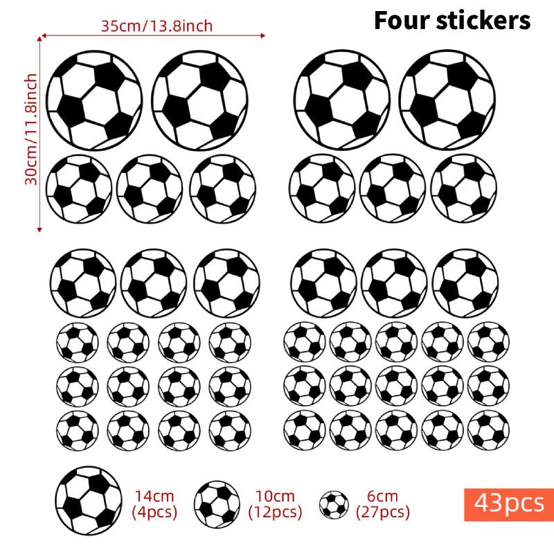 

Pattern Soccer Pvc Wall Art Sticker For Kids Bedroom Playroom Home Decoration