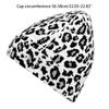 Fashion Leopard-print Knitted Hat Beanie Hat Woolen Hat for Outdoor Activities