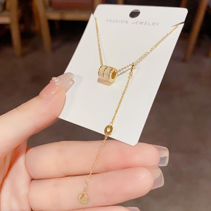Korean Style Unique Design Fashion Shell Roller Clavicle Necklace For Women