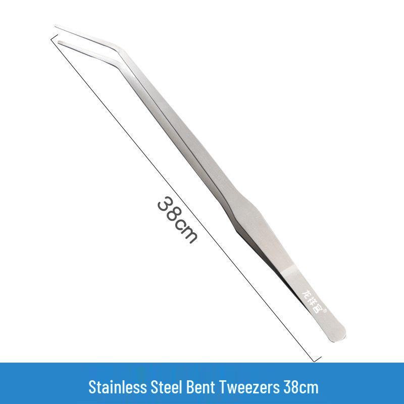 Longxiang Palace Aquarium Landscaping Set: Stainless Steel Tweezers, Feeding Tongs, and Wave Scissors for Aquatic Plants in Fish Tanks