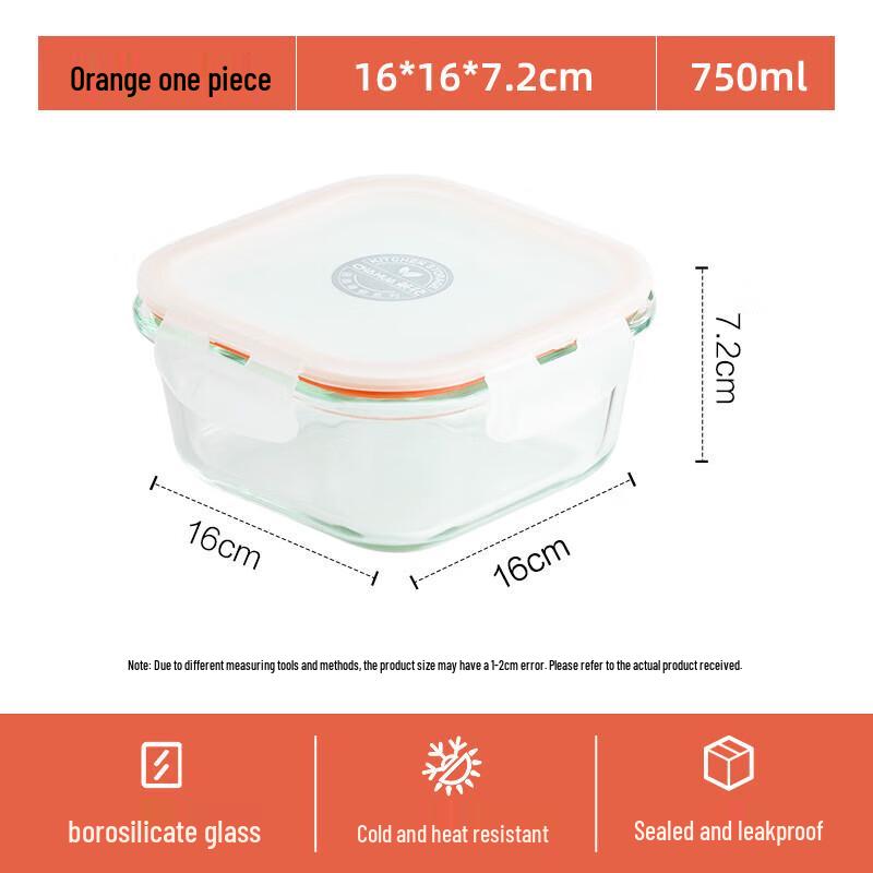 Chahua Crystal Grid Glass Lunch Box