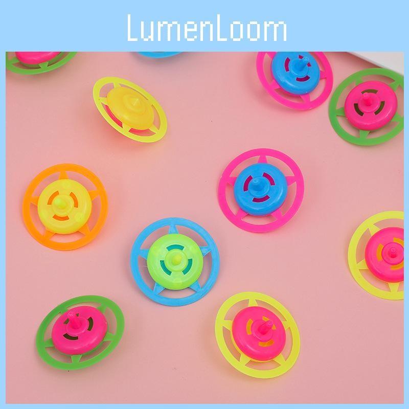 Plastic Spin Kids Gyroscope Toy With Bright Swirl Colors For Fun Gift Play