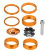6Pcs Bike Headset Spacer Aluminium Alloy Bicycle Handlebar Stem Spacers for Mountain BikeGold
