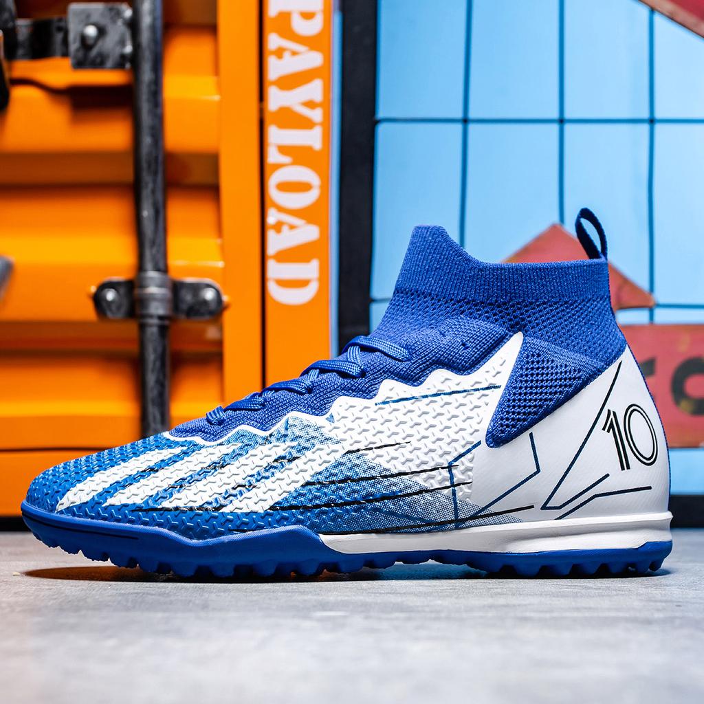 Men's Soccer Shoes Large Size Ultralight Football Boots Boys Sneakers Non-Slip AG/TF Soccer Cleats Ankle Boots Unisex