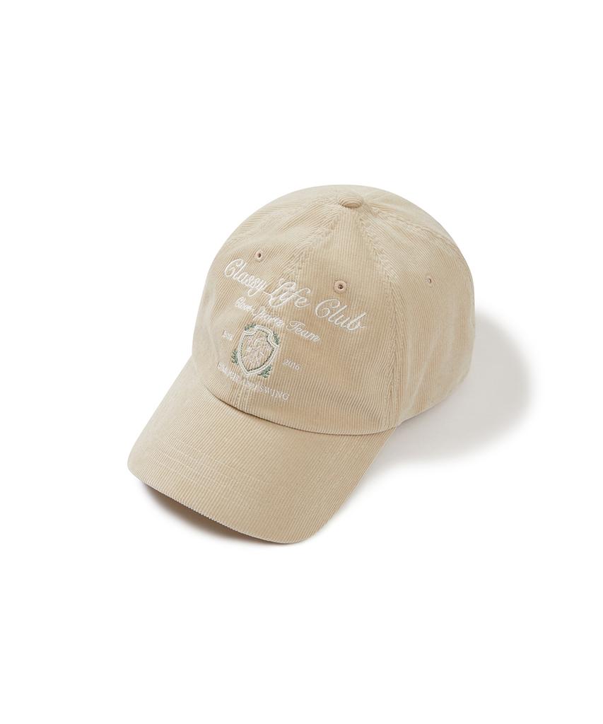 CLOVE [24Fw Clove] Lettering Corduroy Ball Cap (2Color)