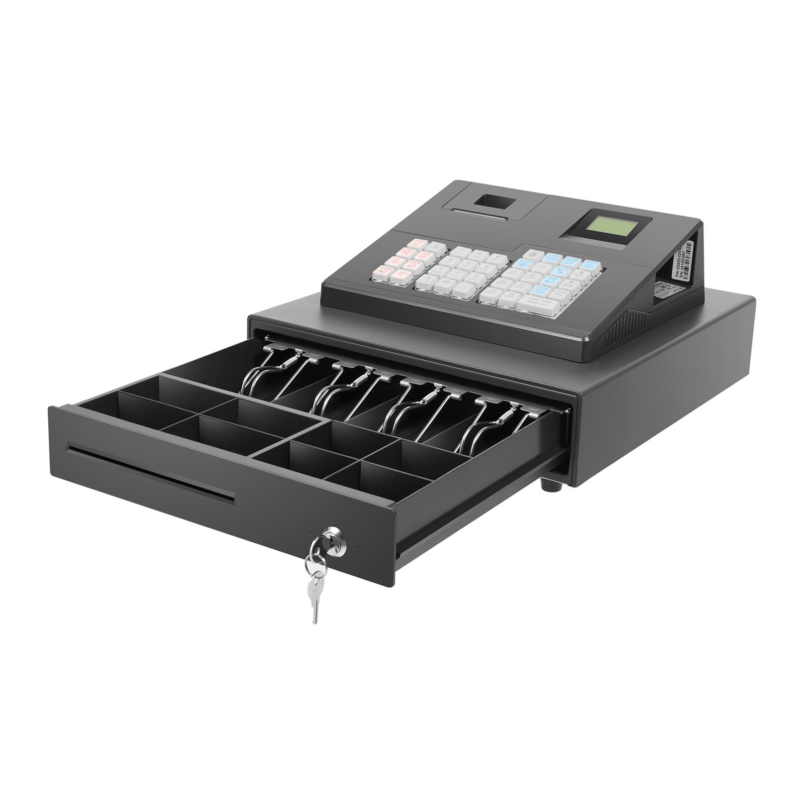 

Комплексная тепловая кассовая POS-система Тепловая печать 2,36 дюйма/с 39-клавишная клавиатура для малых розничных магазинов, предприятий быстрого питания чёрный