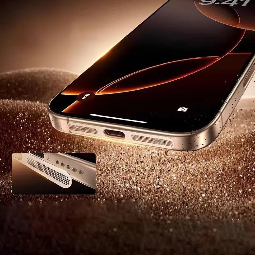 Integriertes Design Staubdichtes Netz Aufkleber Staubschutz für iPhone 17Pro/17 Pro Max Handyzubehör