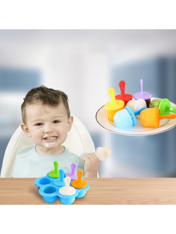 Silicone Baby Ice Cream Popsicle Molds Dessert Maker