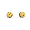 Boucles d'oreilles Clous Perle Plate Forme Fille Souriante Mignonne 2026 Mode Bijoux Simples Fête de Noël Accessoires d'Oreilles Amusants Pour Femmes