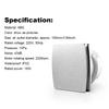 Bathroom Exhaust Fan 4 Inch Outlet Waterproof Air Window Wall Replaceable Improvement Vent Extractor Office