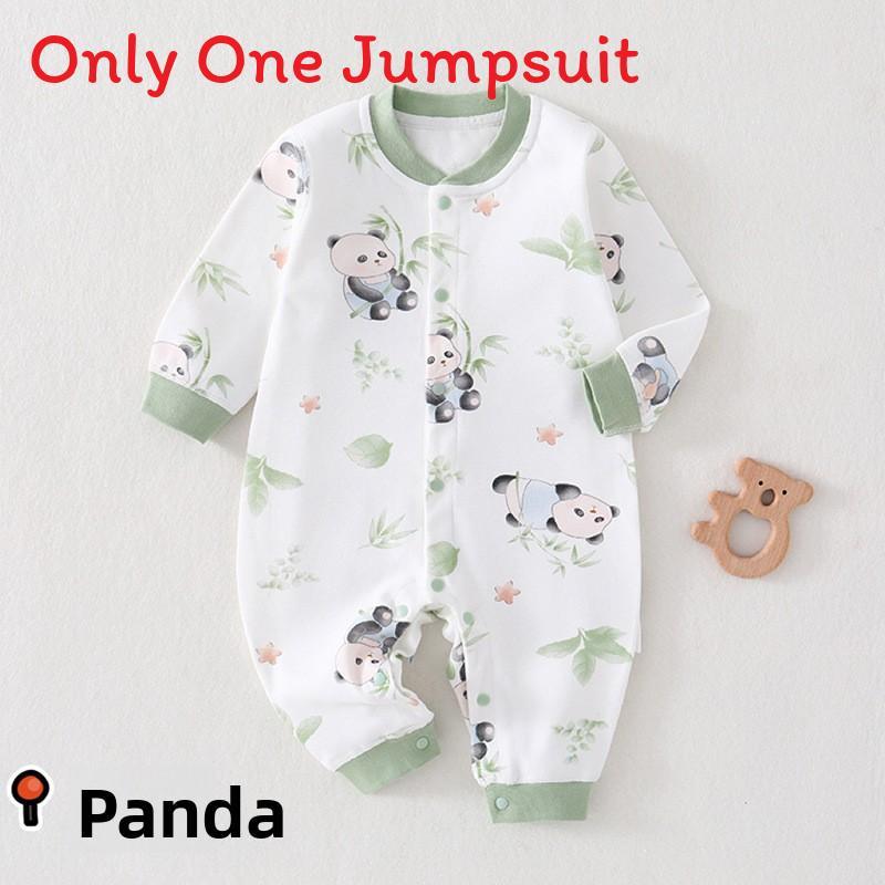 Baby Romper Spring Autumn Cotton Short Sleeve With No Bone Construction For Newborns And Infants
