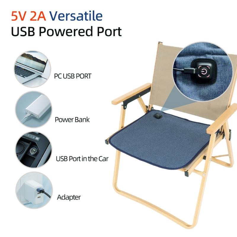 Heated Seat Cushion for Home Office With Fast Warming Technology and Auto Temperatures Control