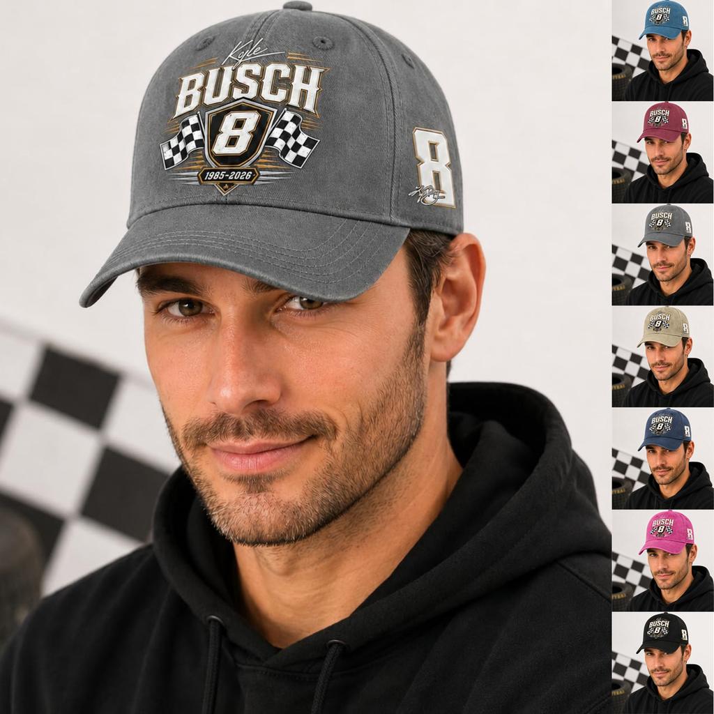 Adjustable Racing Cap Unisex Motorsport Hat with Embroidered Number and Checkered Flags Design Small Racing Gift Hat