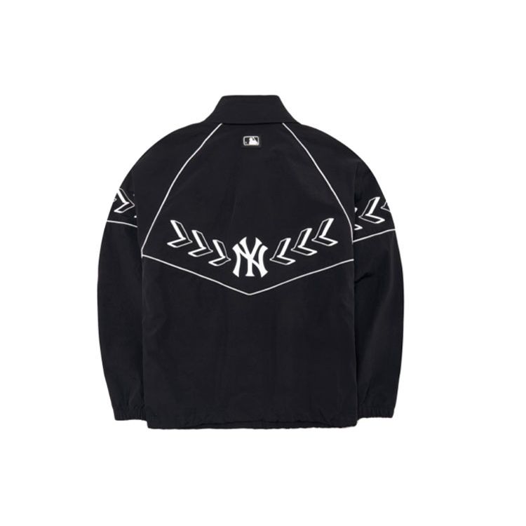 MLB New York Yankees Color Blocked Zip Up Retro Sports Jacket Unisex Jacket Black 3AWJS0221-50BKS